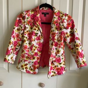 Anne Taylor Floral Blazer